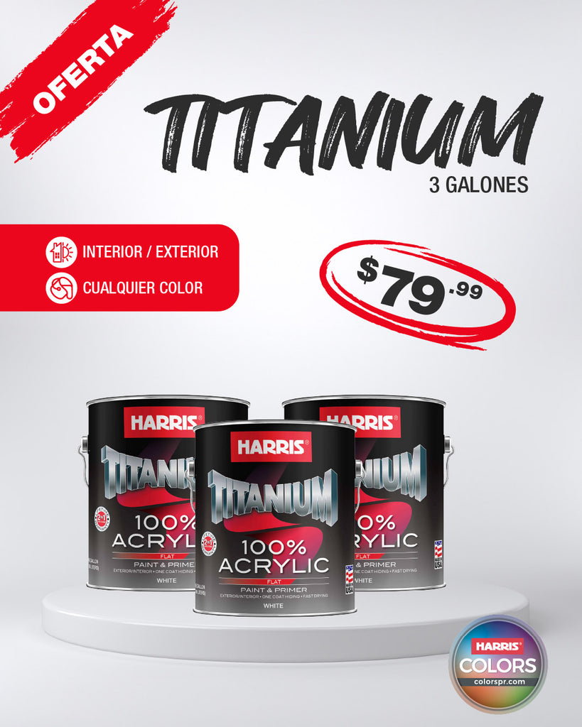 Combo Titanium - 3 Galones por $79.99